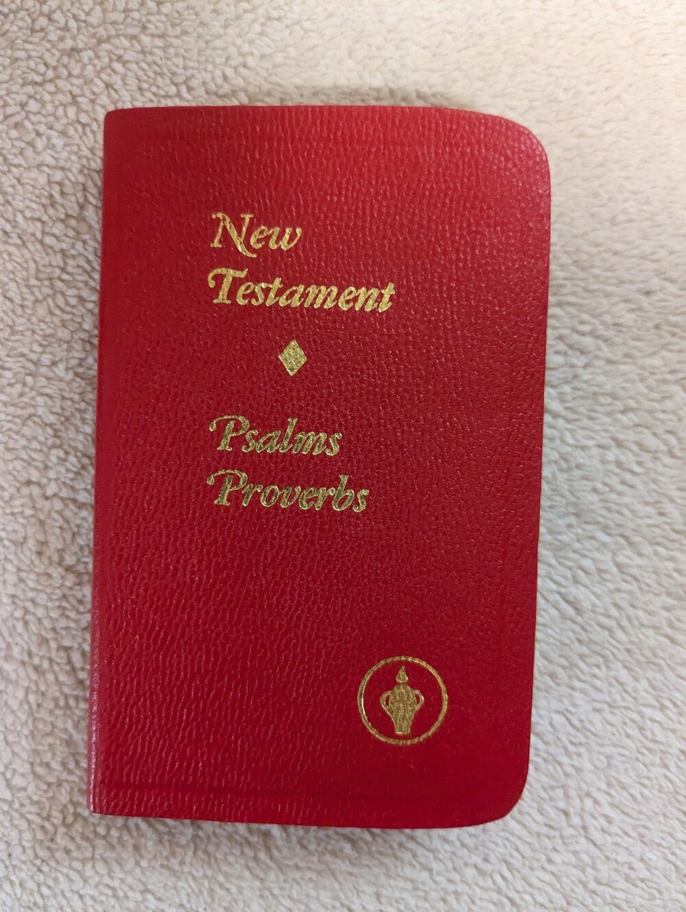 Miniature Bible, New Testament, Psalms & Provo, Vintage 1985 Red Cover